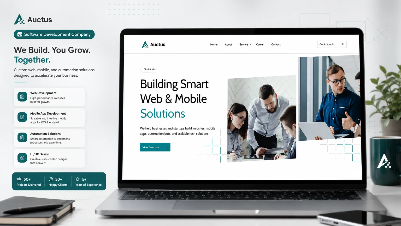 Auctus platform screen